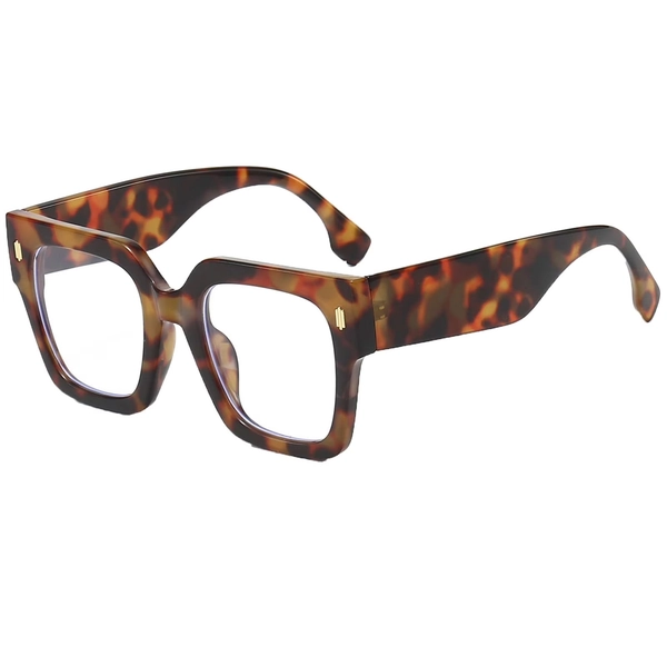 Blue Light Blocking Glasses Fashion Oversized Big Square Frame Computer Eyeglasses for Women and Men Effective Protection - Walmart.com