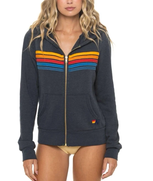 Aviator Nation 5 Stripe Hoodie