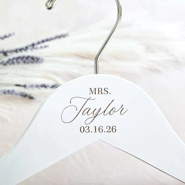 Custom Bridal Hanger, Bride Hanger For Wedding Dress, Personalized Bride Hanger, Bride Gifts