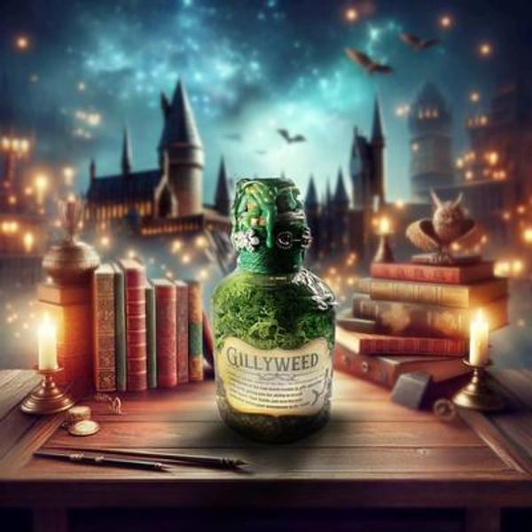 Gillyweed Potion | Apothecary herbology bottle | Magical collectors prop