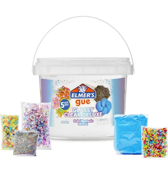 Elmer's Premade Slime 3lb Bucket with 5 Mix Ins