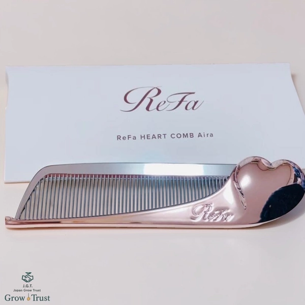 ReFa HEART COMB Aira Rose Gold Hair Brush Peigne Portable MTG Japan Neuf