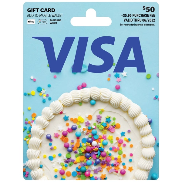 Activ Visa Gift Card Birthday $50