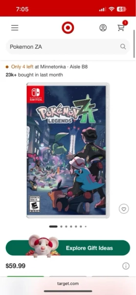 "Pokemon ZA" : Target