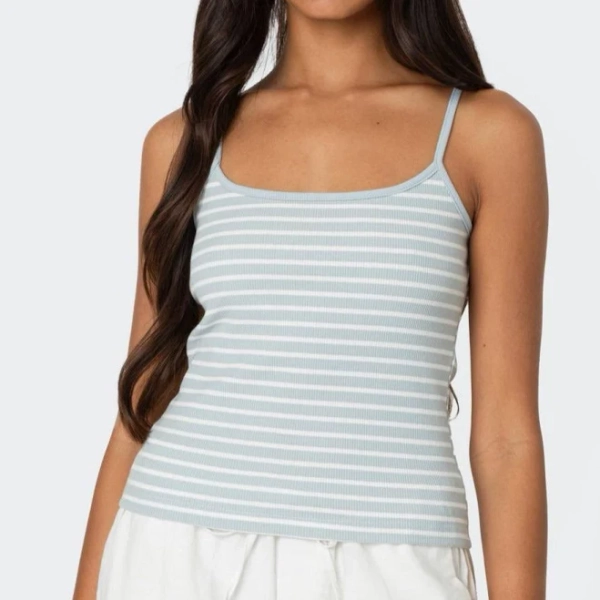 Edikted Women's Gretta Striped Ribbed Tank Top