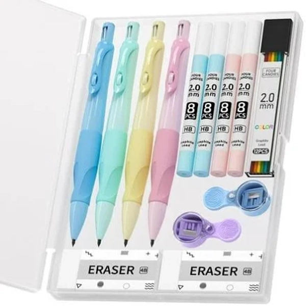 Four Candies 4pcs Cute Mechanical Pencil Set