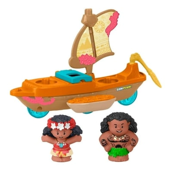 Disney Princess Moana Toys  Moana & Maui s Canoe  Fisher-Price Little People Toddler Toys