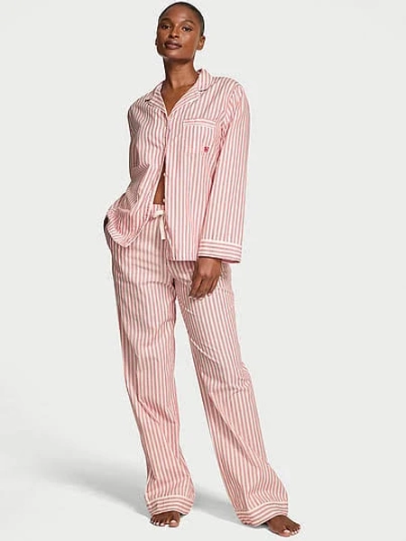 Victoria's Secret Women's Heritage Cotton Pajama Set