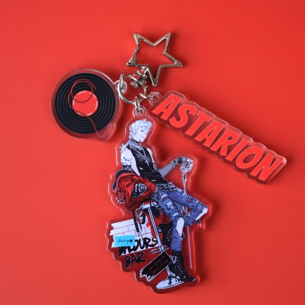 BG3 Astarion acrylic keychain. Ideal for backpacks, keys, Durable and vibrant design Showcase the charismatic BG3 Astarion with this acrylic