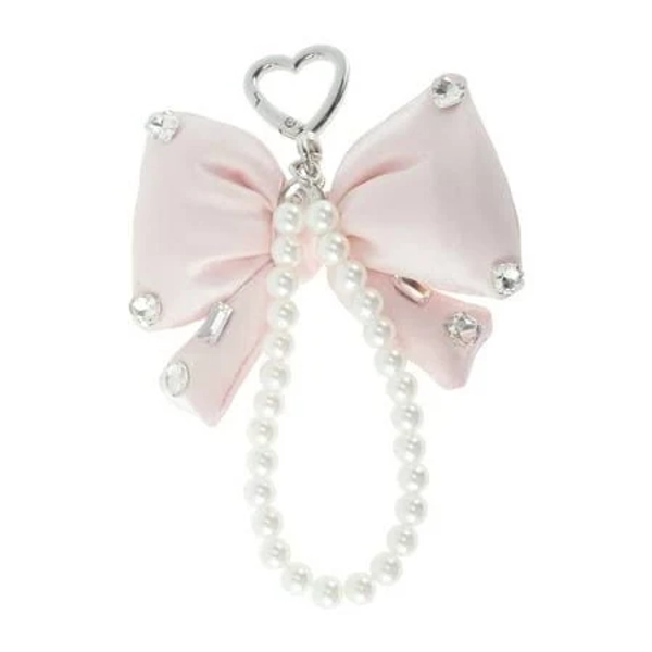 Women's Unique Bargains 1 Pc Handbag Charms Keychains Faux Pearl Bow Bag Accessories