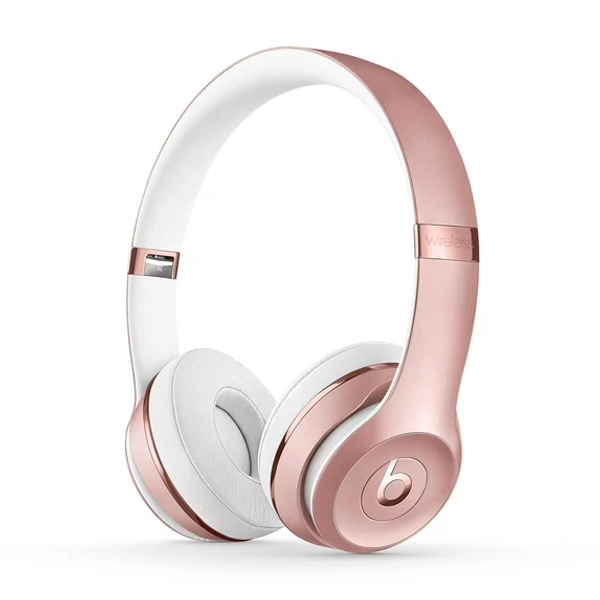 Beats by Dr. Dre Solo3 Casual Listening Active Noise Cancellation Bluetooth On-Ear Headphones, Rose Gold