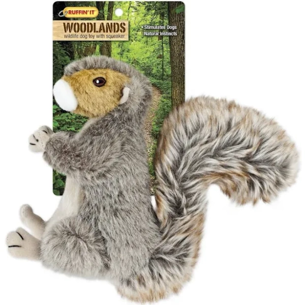 Woodlands Large Plush Squirrel Dog Toy