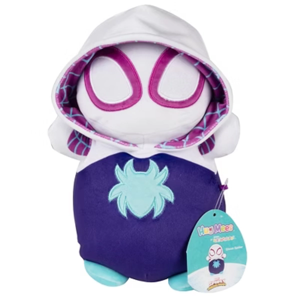 Squishmallows Ghost-Spider Plush - Marvel Spidey and His Amazing Friends 10-Inch HugMees Jazwares Plush - Great for Kids, Boys, Girls & Fans of Comics