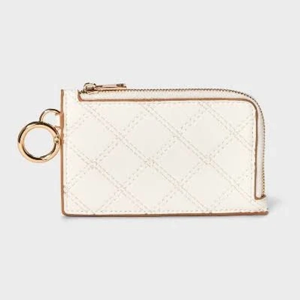 A New Day Slim Compact L-Zip Card Case Wallet