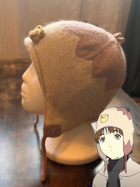 Hand knitted Serial Experiments Lain Hat