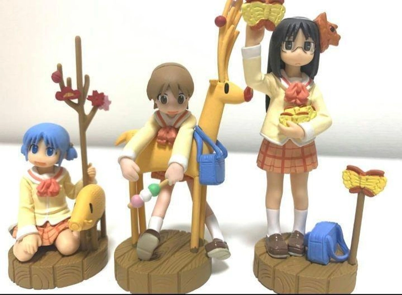 Nichijou My Ordinary Life Figure Set of 3 Yuko Aso Mio Naganohara Mai Minakami