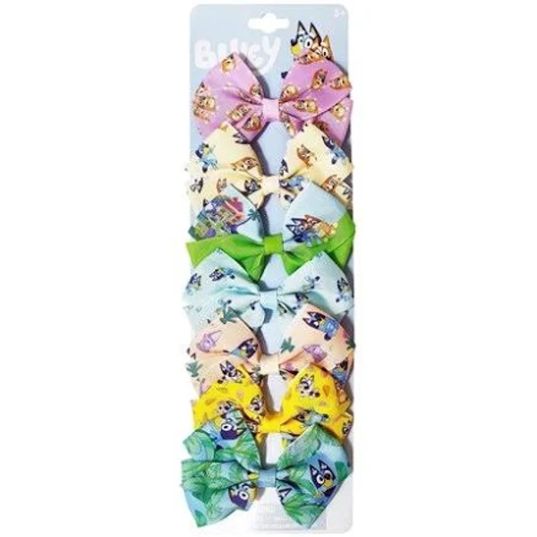 Bluey Girls' 7-Pack Hair Bows