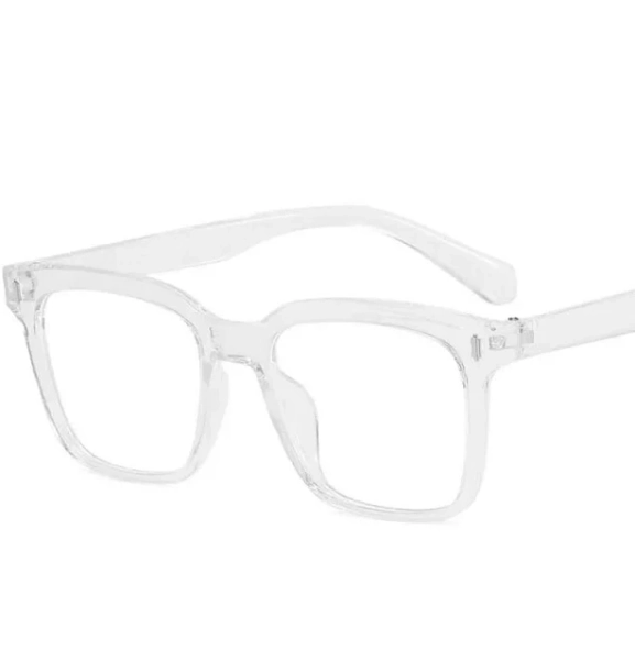Leopard Print Square Clear Lens Glasses Women Eyeglasses Korean Computer Eyewear Fake Glasses Black
