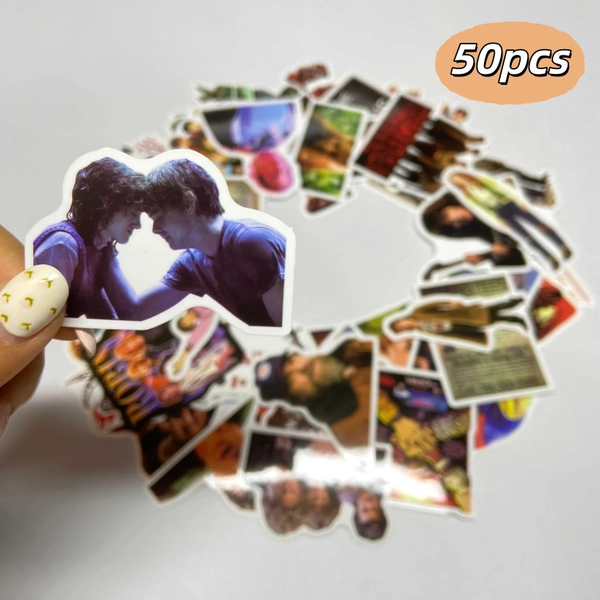 50pcs Stickers | Cartoon Monster Hunting Adventure Themed Decals for Phone Cases, Cups, Luggage, and Notebooks - Matte Self-Adhesive Paper Decorations