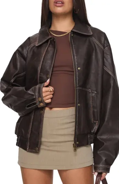 Jaxton Faux Leather Jacket