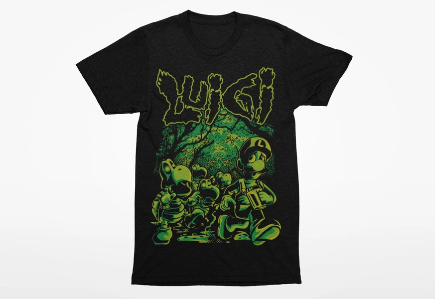 Luigi's Mansion 'Ectoplasm Explorer' Tee for Gaming Enthusiasts – Streetwear Tee – Casual T-shirt