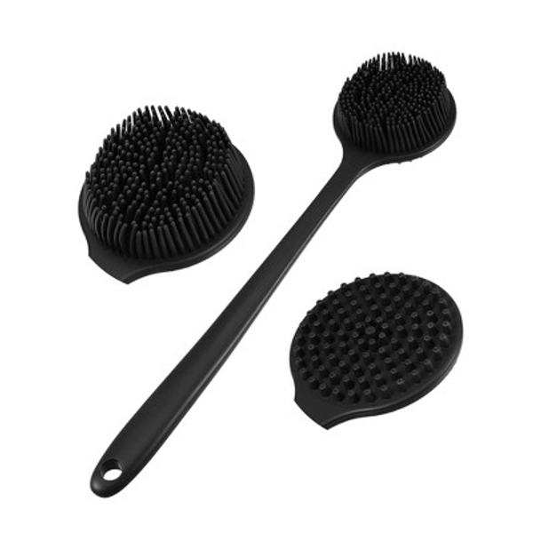 Silicone Body Scrubber Double-Sided Shower Brush