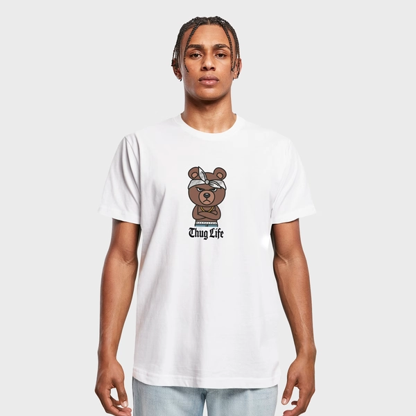 Bandana Bear Sketch Tee white