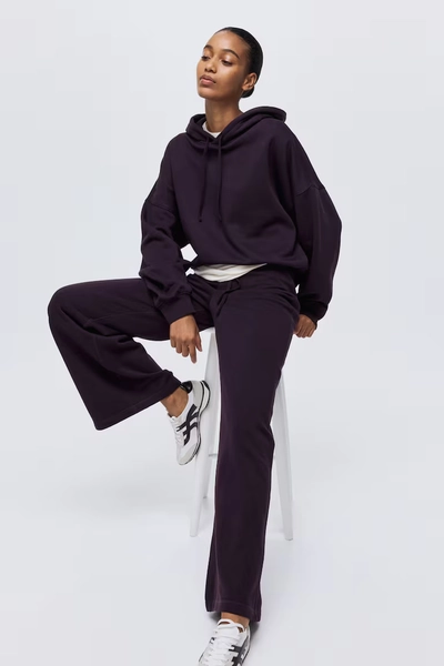 Flared Sweatpants - Dark purple