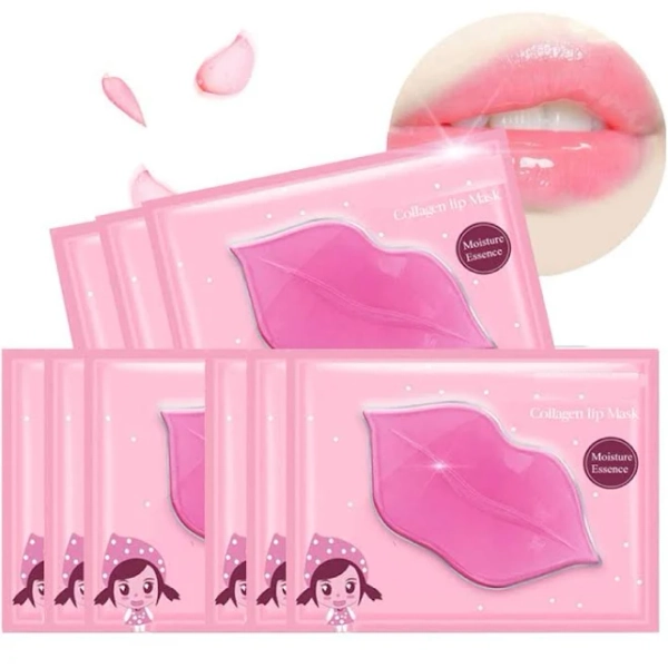 felico Lip Mask 30 Pieces Collagen Crystal Pink Lip Care Gel Pads Treatment