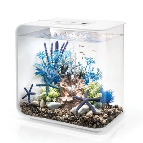 biOrb FLOW 30 Aquarium Tank with LED - 8 Gallon in White, Size: 8G | PetSmart
