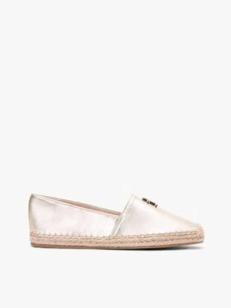 TH Monogram Metallic Leather Espadrille