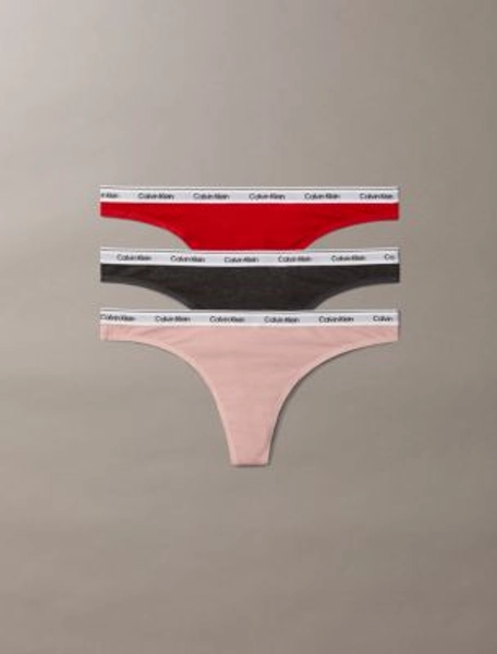 Modern Logo 3-Pack Low Rise Thong