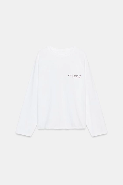 T-SHIRT INSCRIPTION MANCHES LONGUES