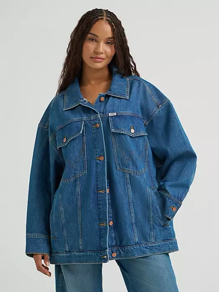 wrangler oversized denim jacket
