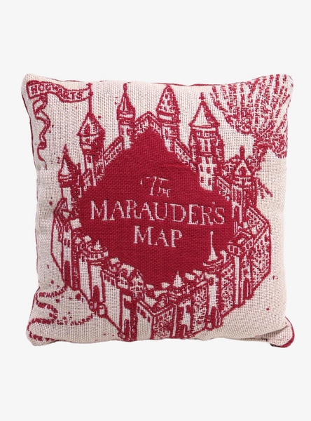 Harry Potter Marauder's Map Motto Throw Pillow