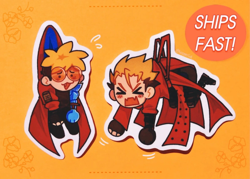 Hanging Vash Stickers