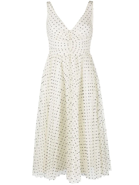 RED Valentino robe évasée à pois | 46