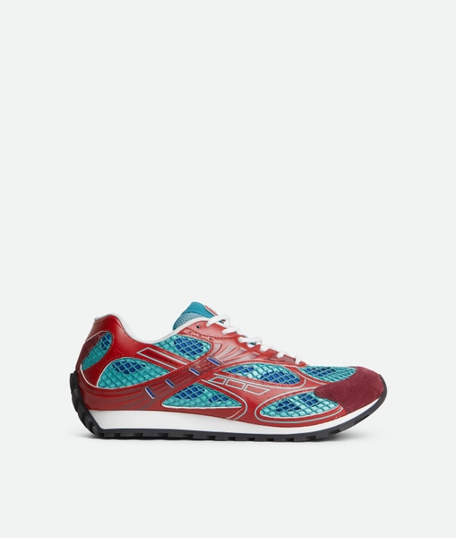 Women's Orbit Sneaker in Turquoise/cherry