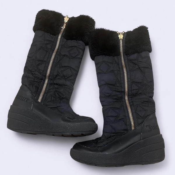 juicy couture fur platform boots 
have some minor...