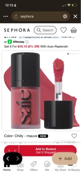 Mini Dew Blush Liquid Cream Blush - Baby