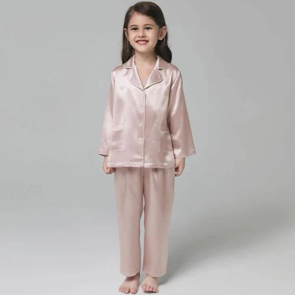 Silk Pajama Set For Kids' Gifts Silk Sleepwear For Kids