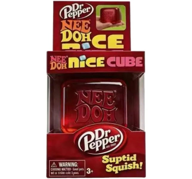 Popular Needoh Squishy Cube, Soft Stress Relief Toy Mood Calming Fidget Block, Daily Relax