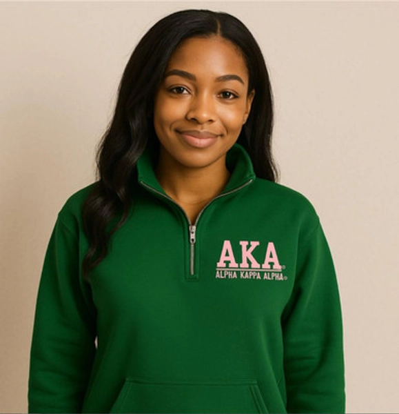 Alpha Kappa Alpha Sweatshirt - Quarter Zip