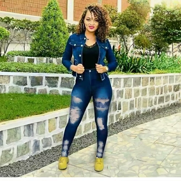 Customized 2025 Casual African Denim 3 Piece Sets Ladies Full Sleeve Tops And Pants With Bra Sets Fashion Flowers Tracksuit Sets - AliExpress 200000532
