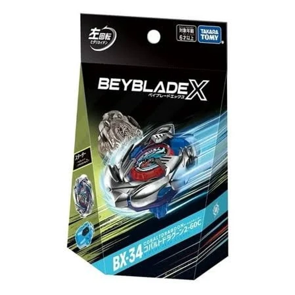 Takara Tomy Beyblade x BX-34 Starter Cobalt Dragoon