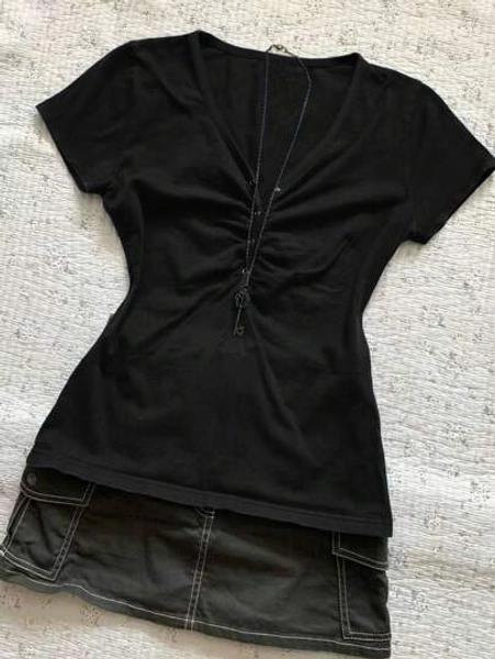 SHEIN Women's Casual Solid Color Slim Fit Waist T-Shirt