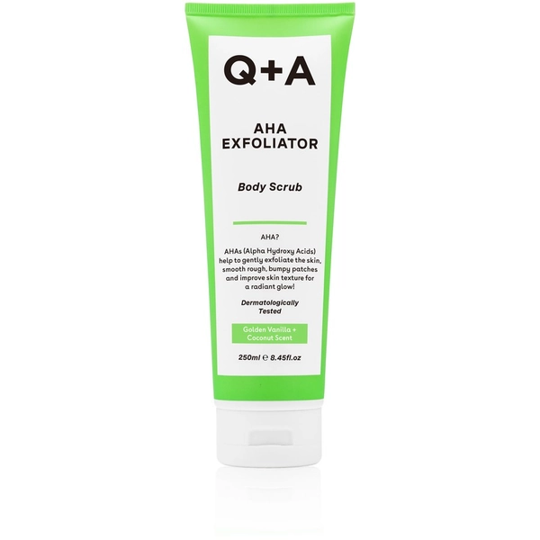 Q+A AHA Exfoliator Body Scrub 250ml