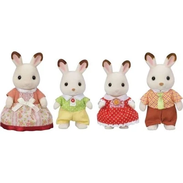 CALICO CRITTERS Chocolate Rabbit Family Posable Figure