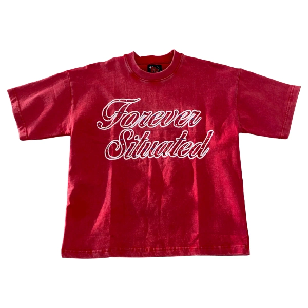 FS "RHINESTONE" RED TEE - S