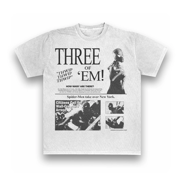 Newspaper Spider-Men Tee